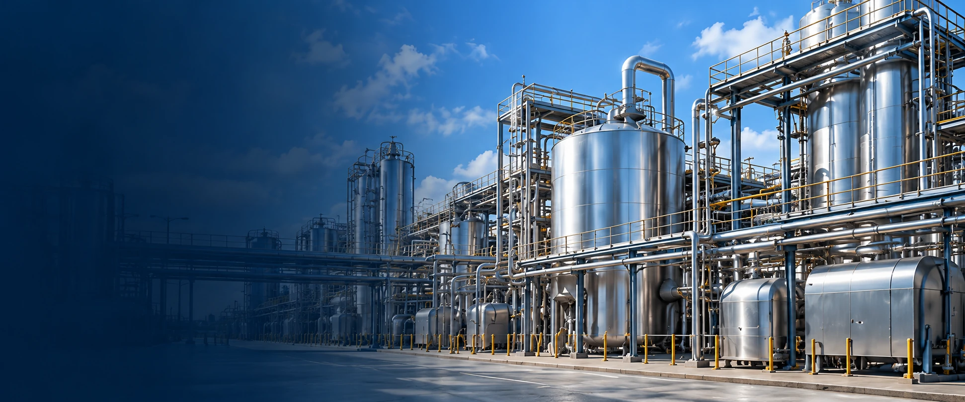 Industrial processing equipment illustration
